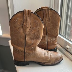 Genuine leather cowboy boots big kids size 2